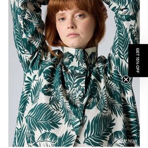 Ruti Here for the Drama jacquard coat dress size S